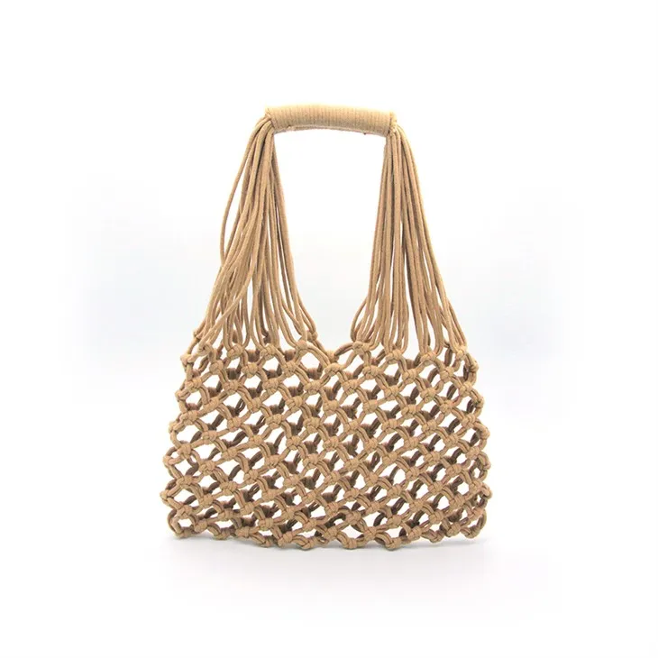 กระเป๋าผ้าถักโครเชต์