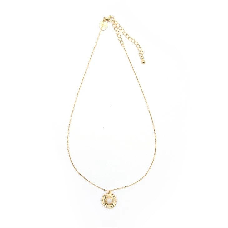 Gold Moonstone Necklace