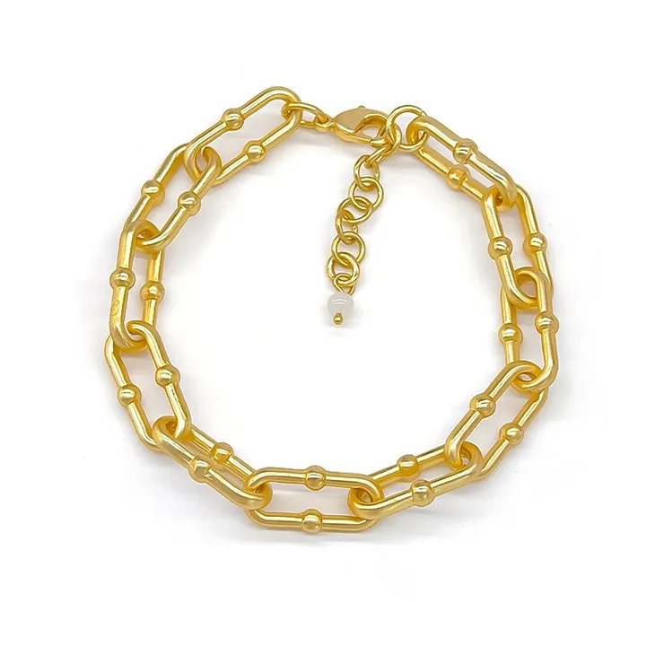 สร้อยข้อมือคลิปหนีบกระดาษสีทอง