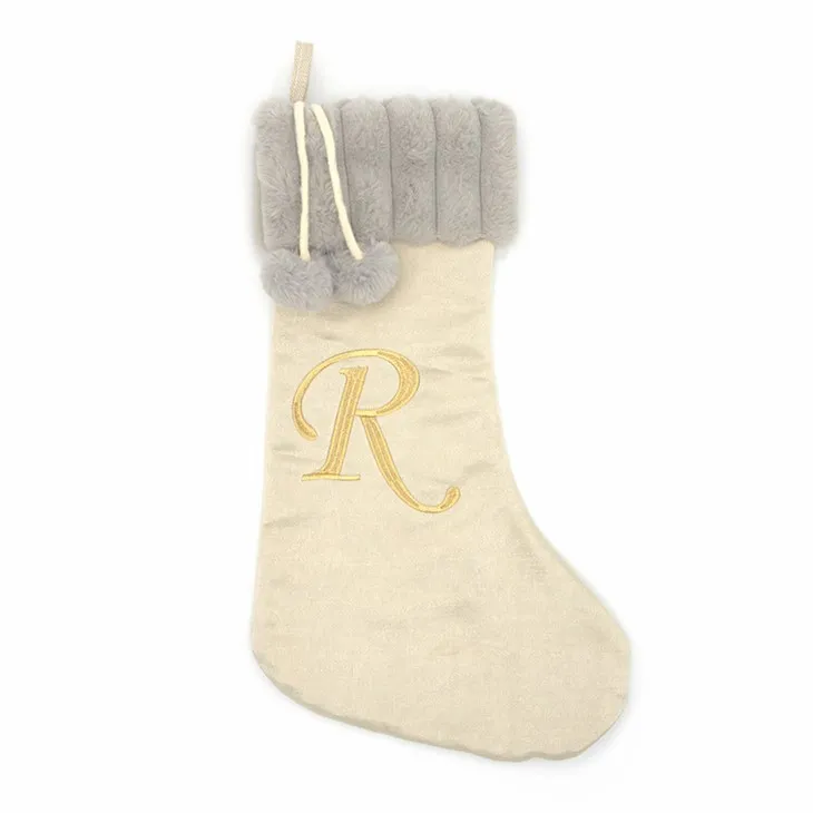 ถุงน่องคริสต์มาสตัวอักษรหรูหรา