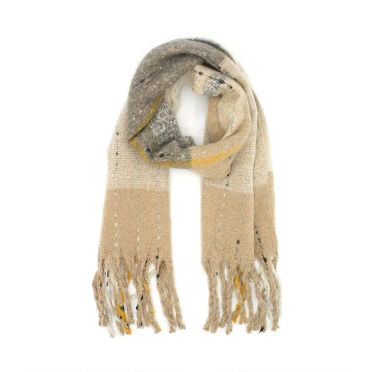 ผ้าพันคอโพลีเอสเตอร์วินเทจ