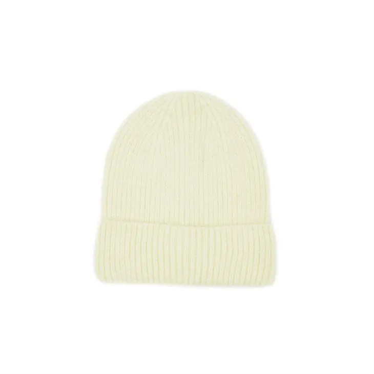 หมวกถักไนลอนสีขาว