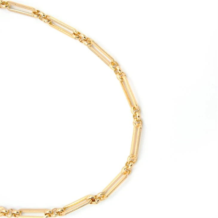 Gold Paperclip Necklace